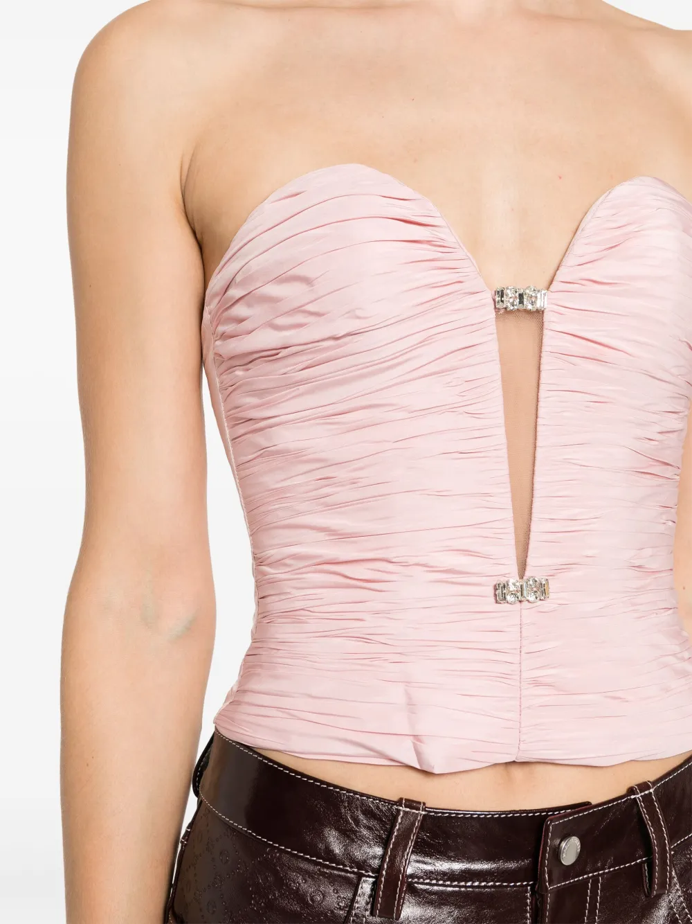Nafsika Skourti The Bomb Corset-style Top In Pink