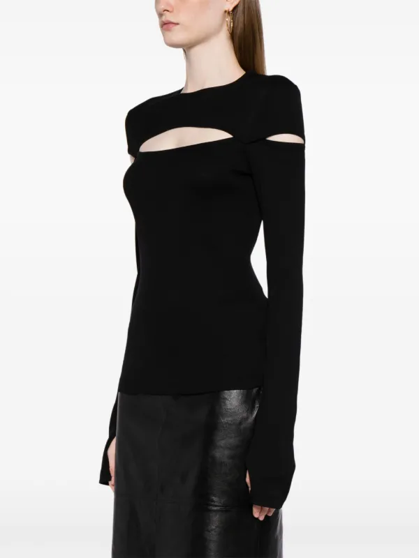 Helmut lang slashed elbow on sale sweater