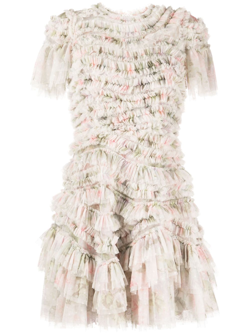 Needle & Thread Mini-jurk met roosprint Veelkleurig