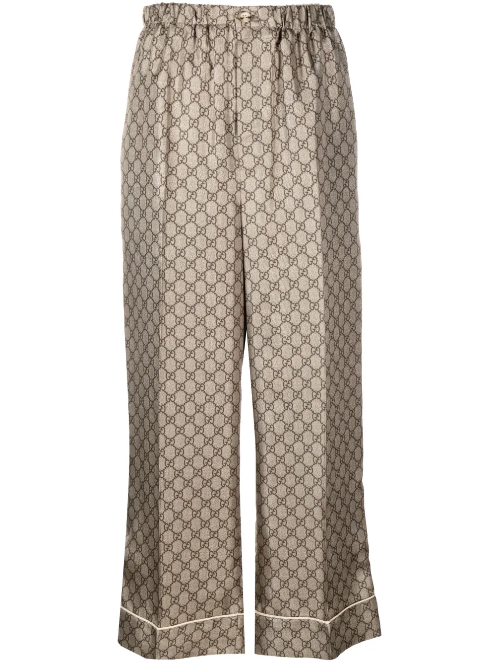 Gucci Zijden broek Beige