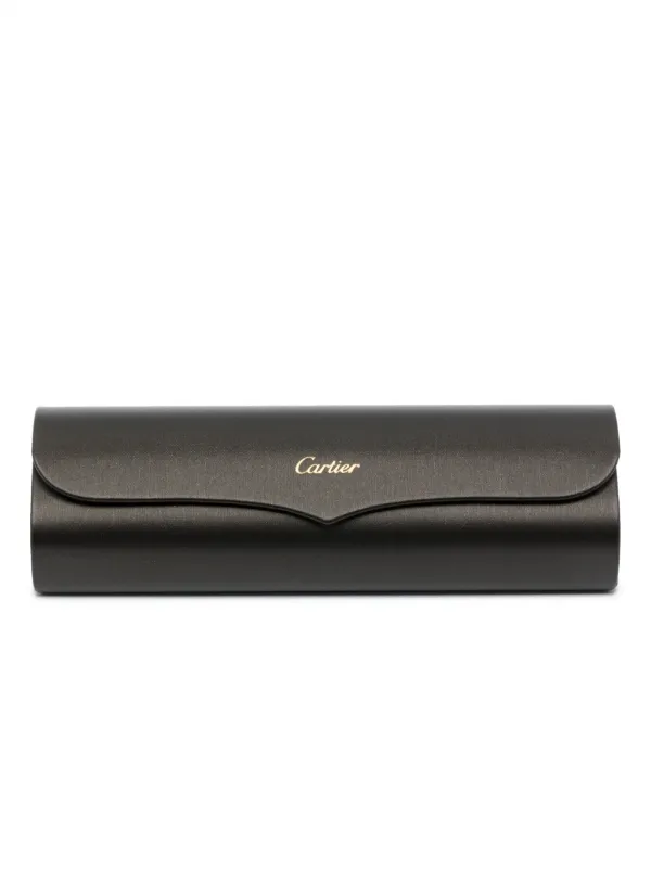 Cartier Eyewear rectangle-frame Sunglasses | Gold | FARFETCH