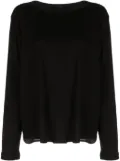 Transit sheer-panel virgin wool-blend jumper - Black