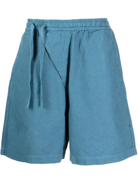 Maharishi off centre-drawstring bermuda shorts