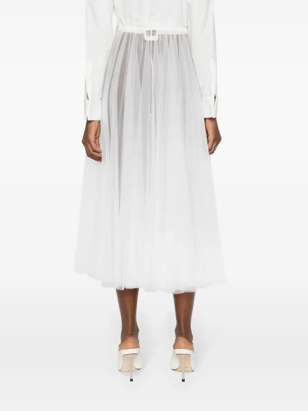 スカート FORTE FORTE Women Skirts 13607 0006 White Forte Forte Sheer Tulle Maxi Skirt | White | FARFETCH