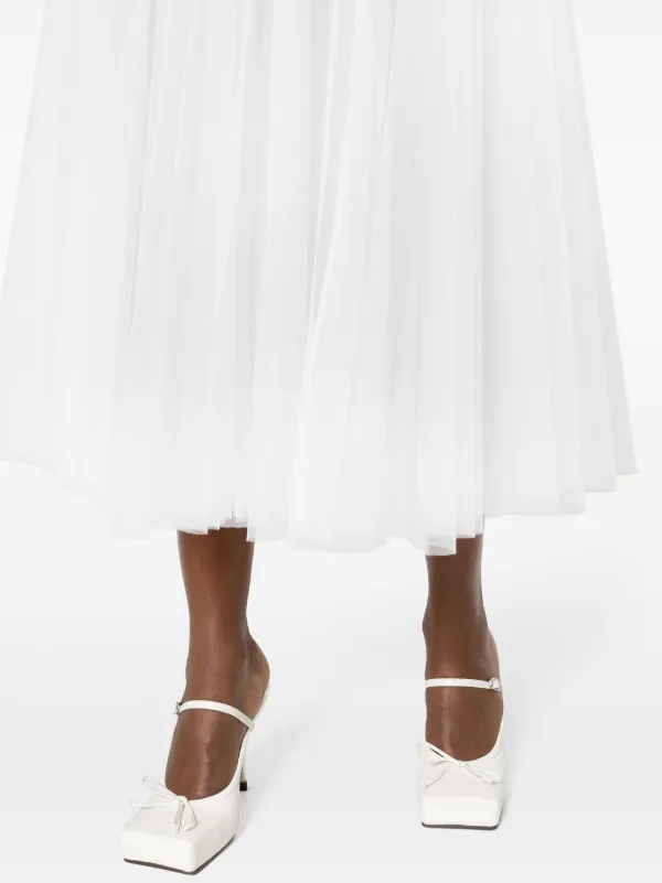 Forte Forte Sheer Tulle Maxi Skirt | White | FARFETCH