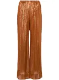 Forte Forte straight-leg lurex trousers - Orange