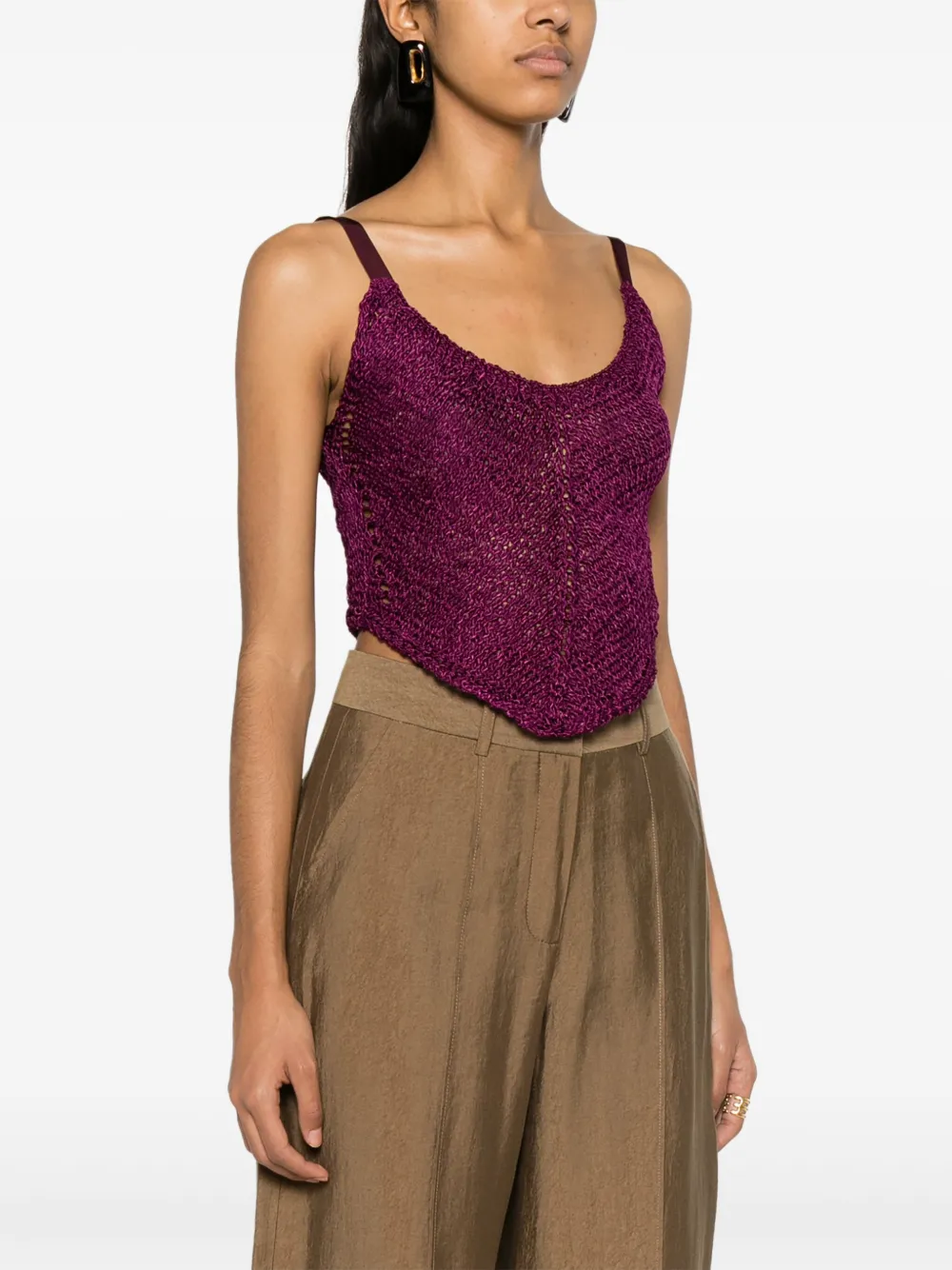 Forte Cropped top Paars