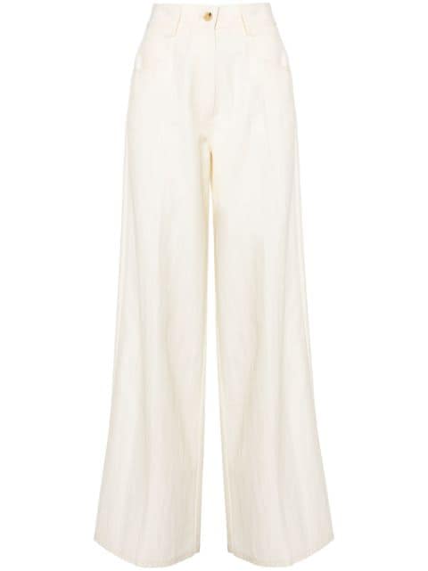 Forte Forte wide-leg button-fly trousers