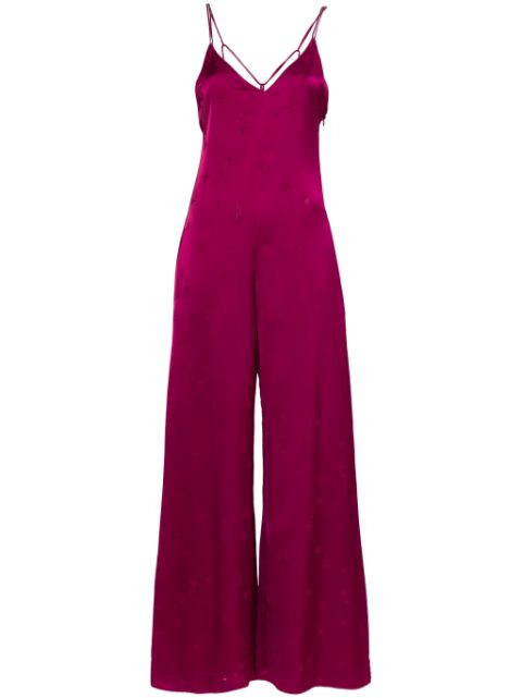 Forte Forte star-jacquard satin jumpsuit