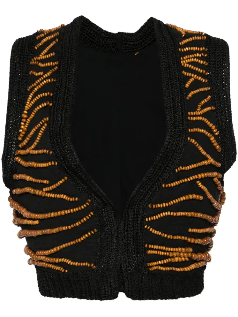 Forte Forte beaded crochet waistcoat