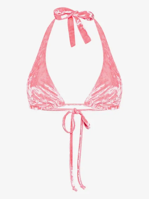Forte Forte top de bikini con cuello halter