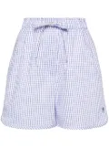 Forte Forte gingham-check cotton shorts - White