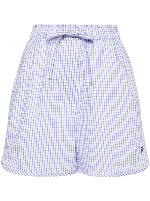 Short en coton à carreaux vichy - Forte Forte - Modalova
