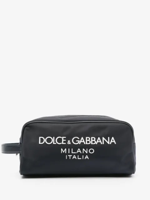 Dolce & Gabbana logo-lettering wash bag