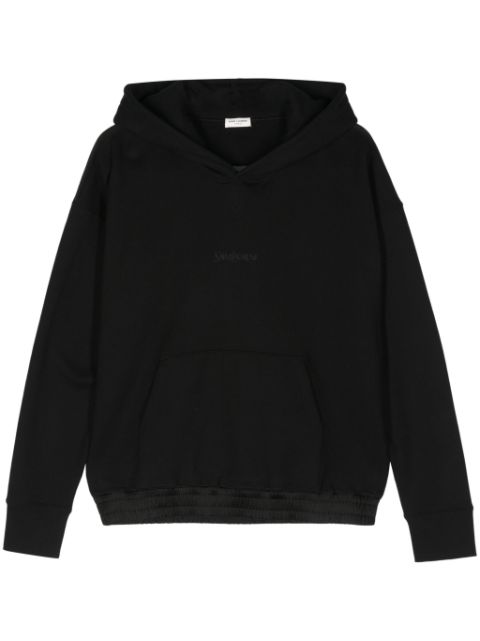 Saint Laurent hoodie con logo bordado