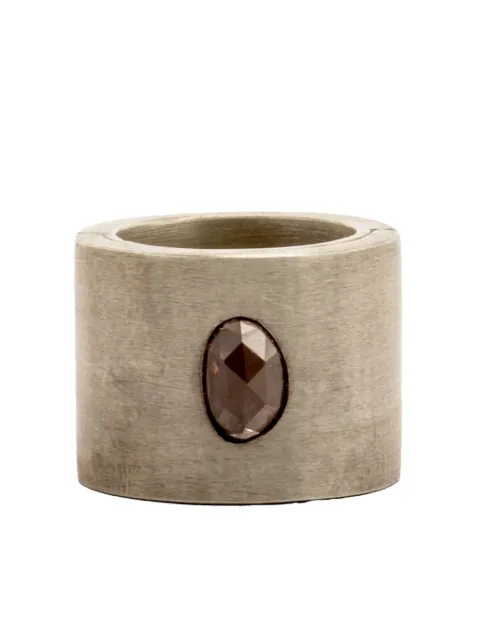 Parts of Four anillo Sistema en plata de ley y zafiro