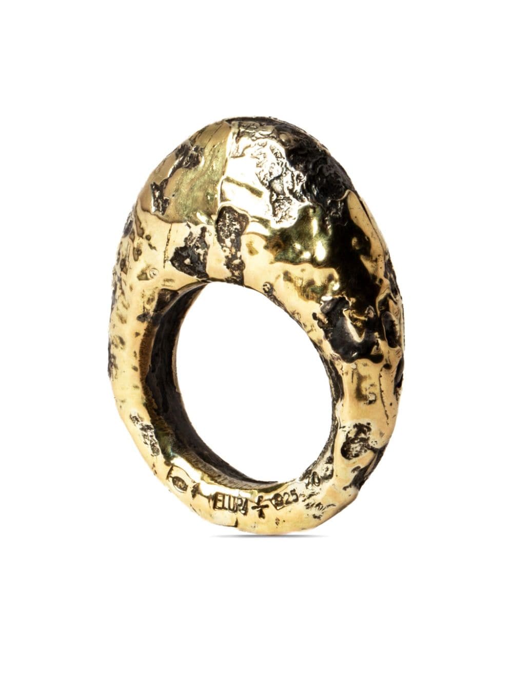 Parts Of Four 18kt Yellow Gold Tall Mountain Ring
