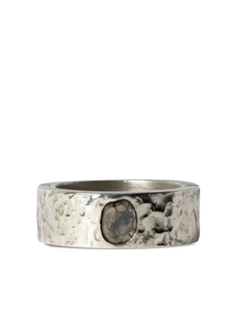 Parts of Four anillo Sistema en plata de ley y diamante