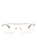 Balmain Eyewear Brigade VI square-frame glasses - Gold