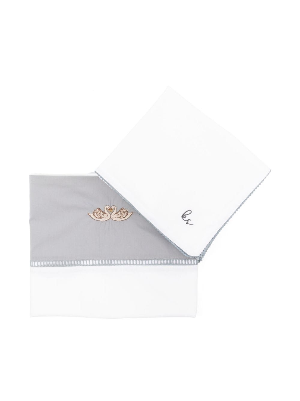 Konges Sløjd Embroidered Cotton Sleep Bag (set Of Two) In White