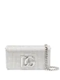 Dolce & Gabbana crystal-embellished clutch bag - Silver