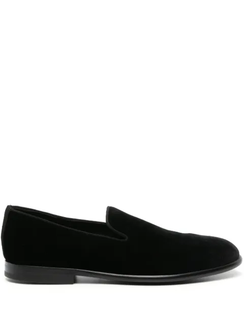 Dolce & Gabbana leather-sole velvet loafers