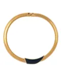 Susan Caplan Vintage 1980s Monet snake-chain necklace - Gold