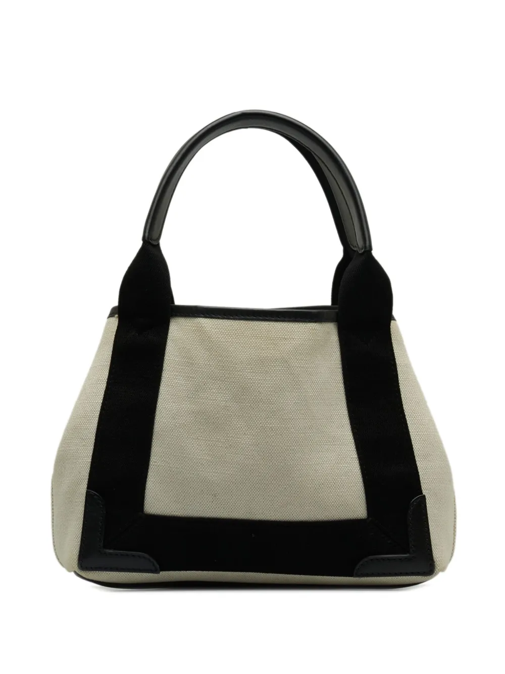 Balenciaga Pre-Owned 2018-2022 Navy Cabas XS two-way bag - Beige