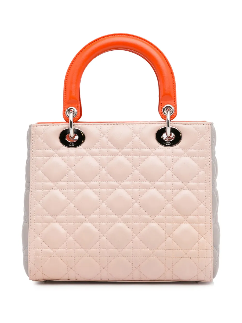 Christian Dior 2014 pre-owned Cannage Lady Dior medium shopper - Beige