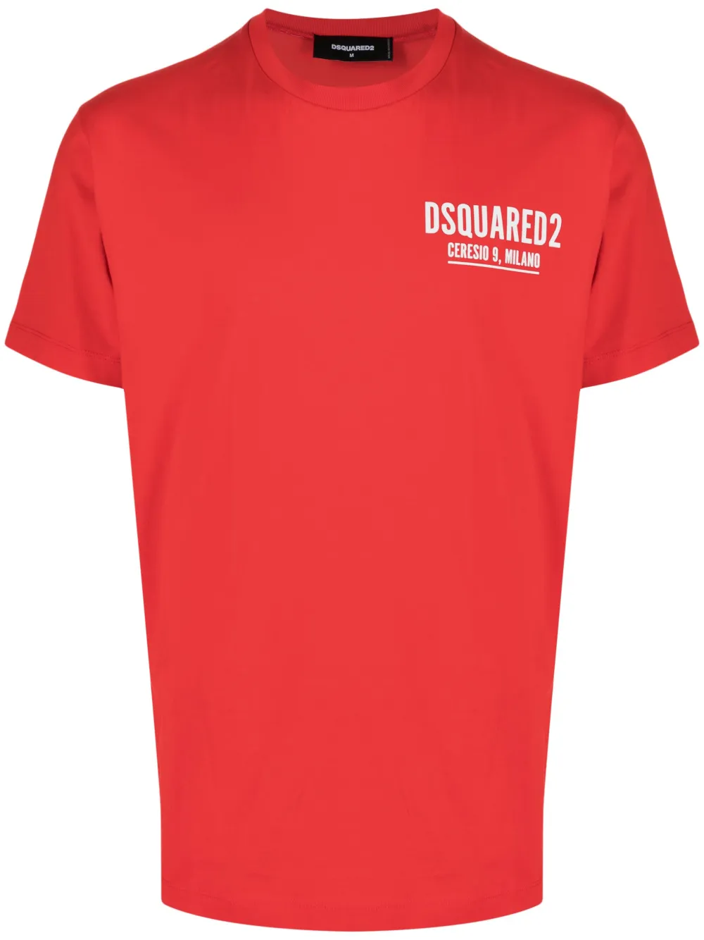 Dsquared2 Logo-print Cotton T-shirt In Red