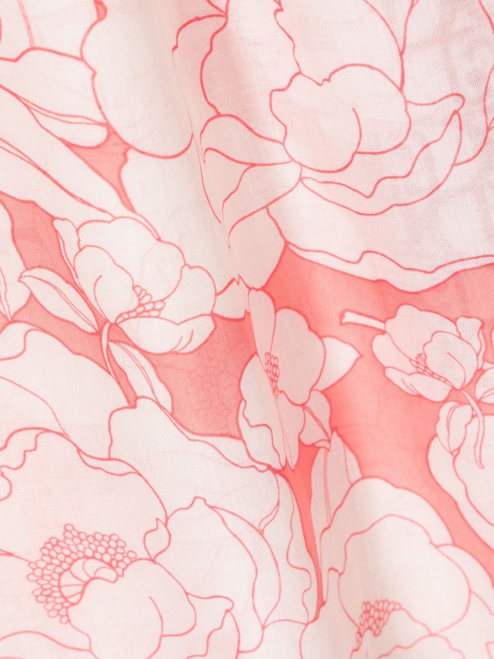 Shop Liu •jo Floral-print Monogram-detailed Scarf In Pink