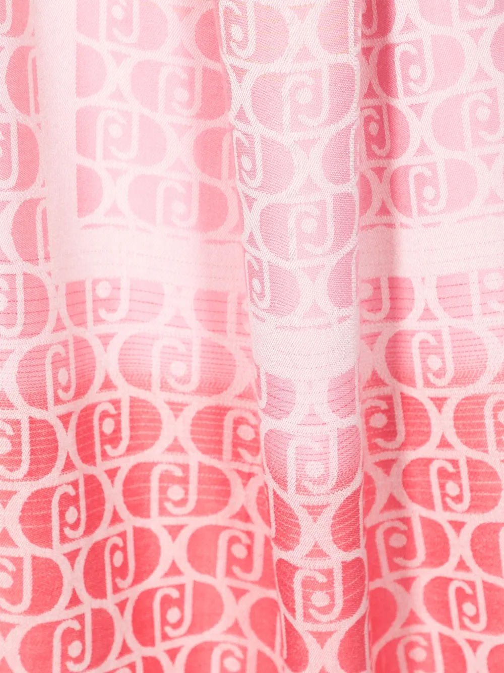 LIU JO Sjaal met monogram jacquard Roze