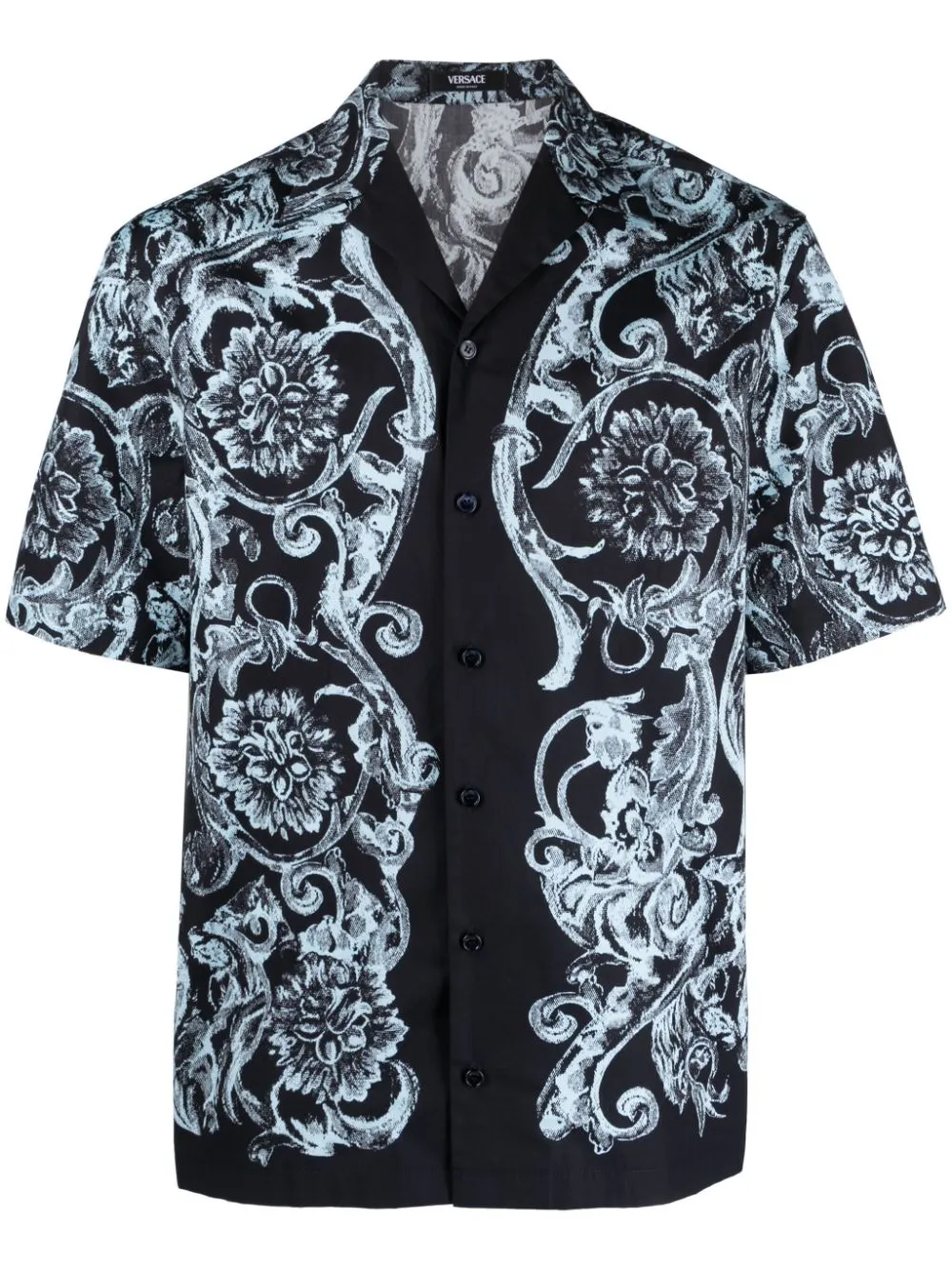 VERSACE BAROCCO-PRINT COTTON SHIRT