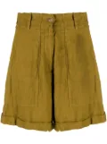 Forte Forte high-waisted linen shorts - Green
