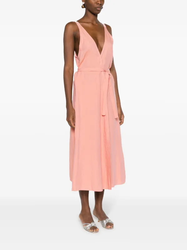 ワンピースその他 FORTE FORTE Women Dresses 12338 0135 Pink Forte Forte Belted Linen Wrap Dress | Pink | FARFETCH JO