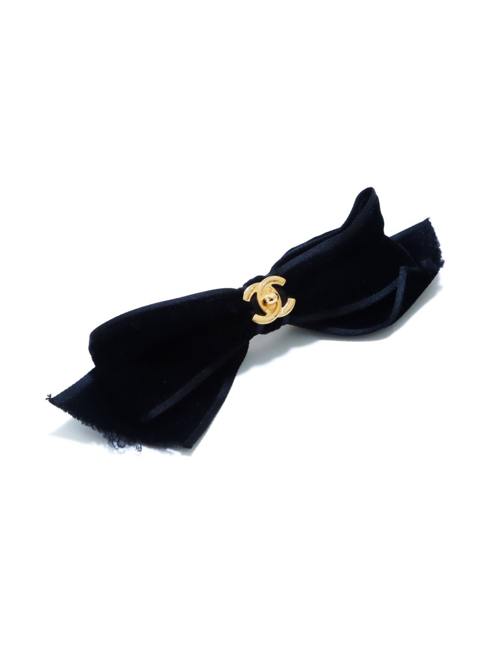 CHANEL 1980-1990s Coco Mark Ribbon barrette Women