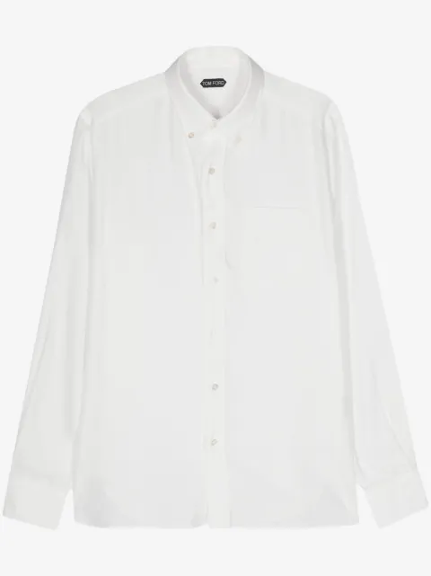 TOM FORD camisa de popelina con botones