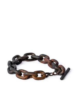 【純正特販】パーツオブフォー PARTS OF FOUR Toggle Chain Bracelet 黒檀&シルバー ブレスレット ブラック /U /Z シルバー