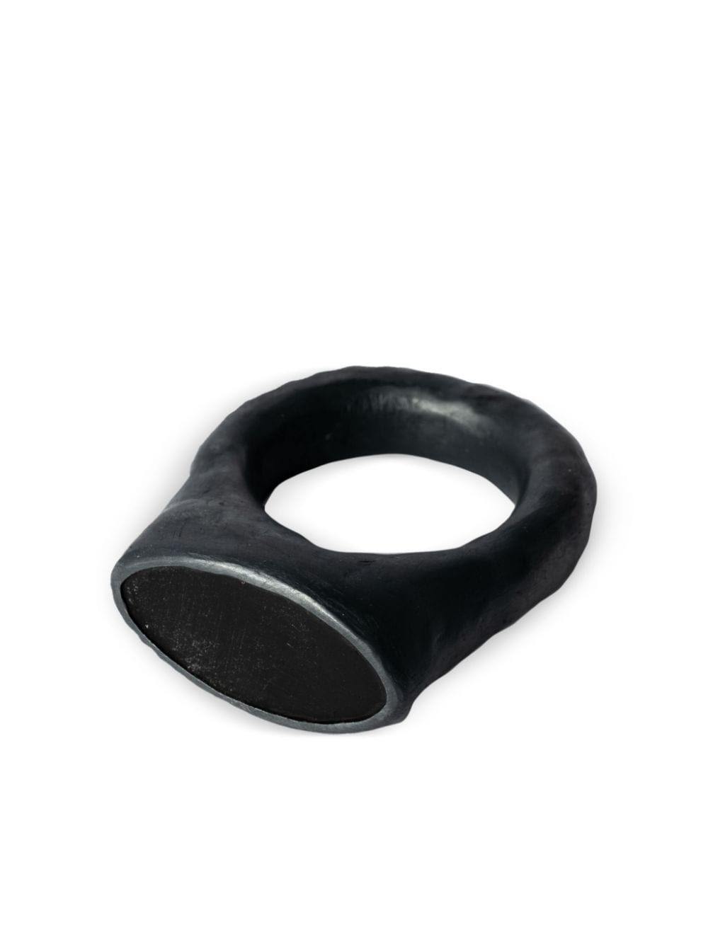 Shop Parts Of Four Roman Charcoal-embellished Ring In Black