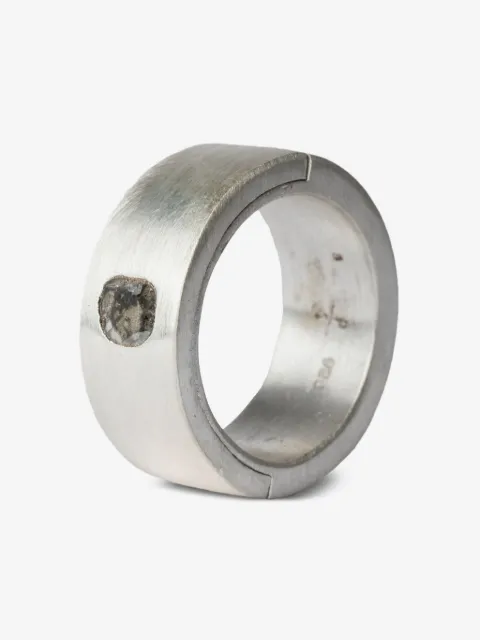 Parts of Four Sistema diamond-slab ring