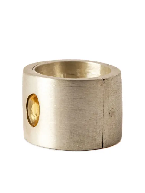 Parts of Four anillo Sistema en plata de ley y zafiro
