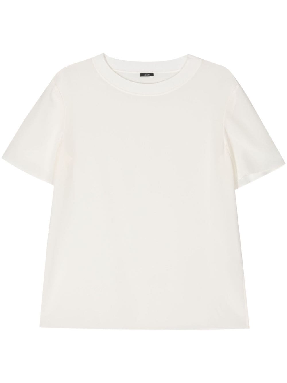 Joseph Rubin Crepe-de-soie Silk T-shirt In White
