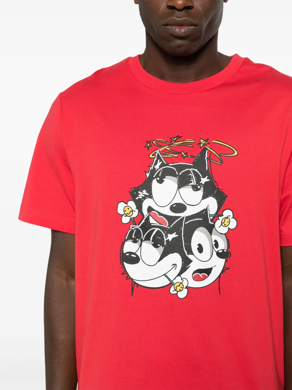 Iceberg x Felix the Cat T-shirt Rood