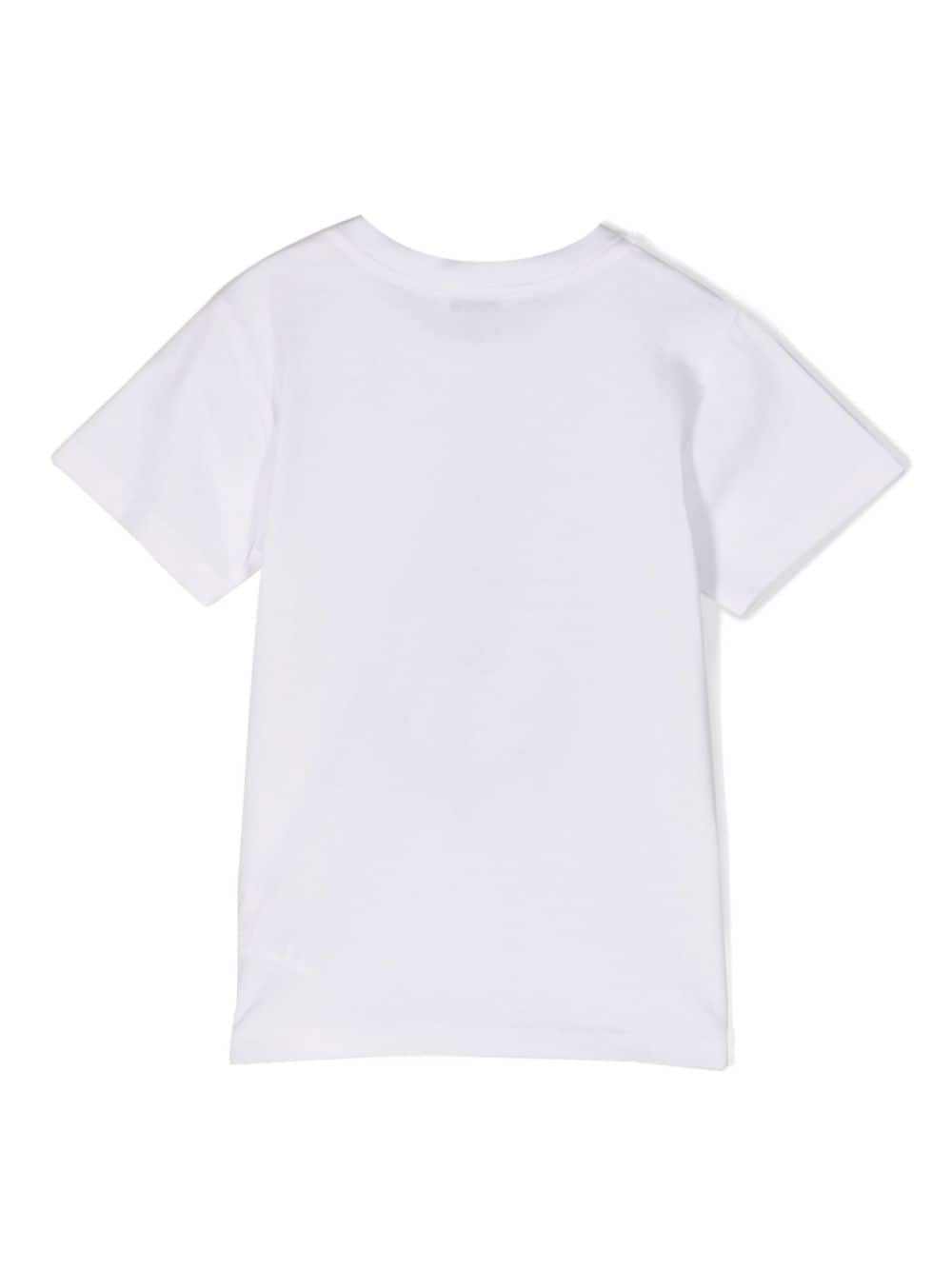 Shop Dolce & Gabbana Anchor-printed Cotton T-shirt In Weiss