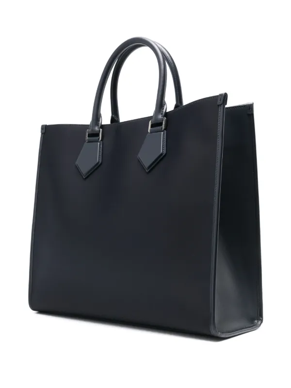 B*・様 Dolce & Gabbana トートバッグ ダークブルー Dolce & Gabbana ロゴアップリケ トートバッグ | ブルー | FARFETCH JP