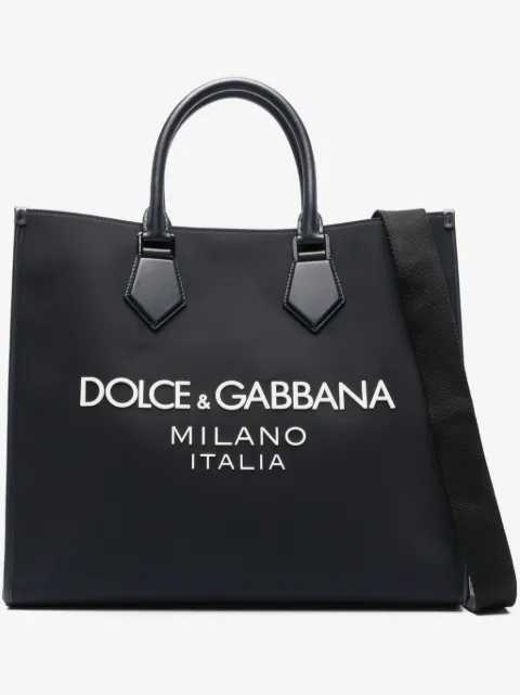 Dolce & Gabbana large logo-appliqué tote bag