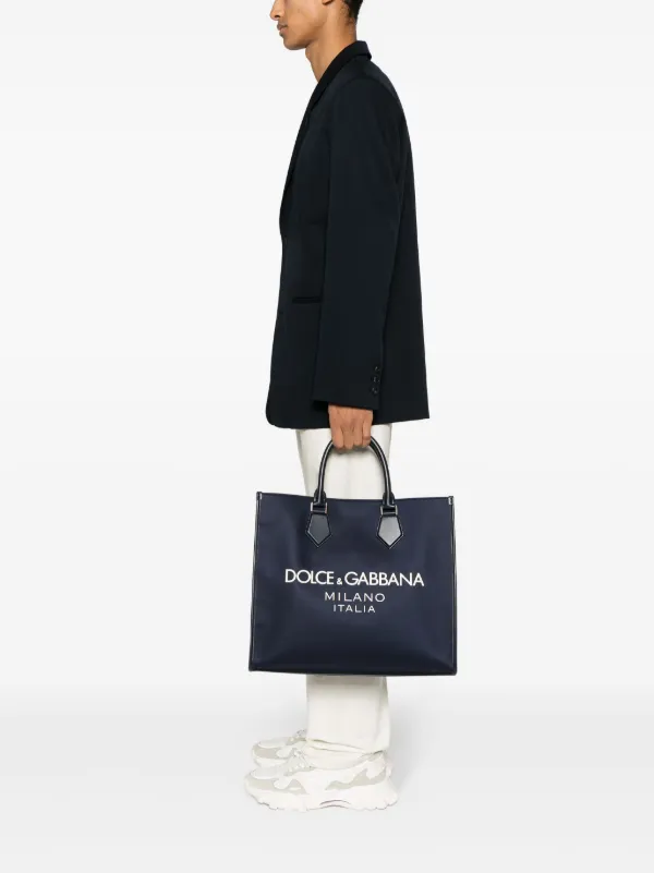 Dolce & Gabbana ロゴアップリケ トートバッグ | ブルー | FARFETCH JP