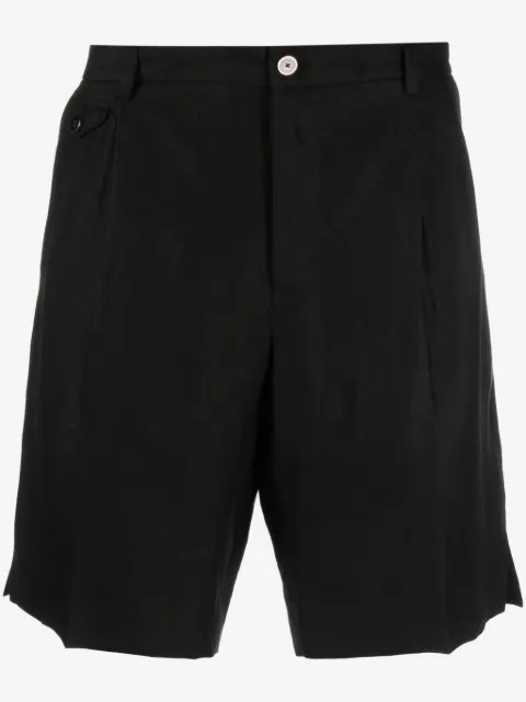 Dolce & Gabbana Leinen-Shorts mit Falten