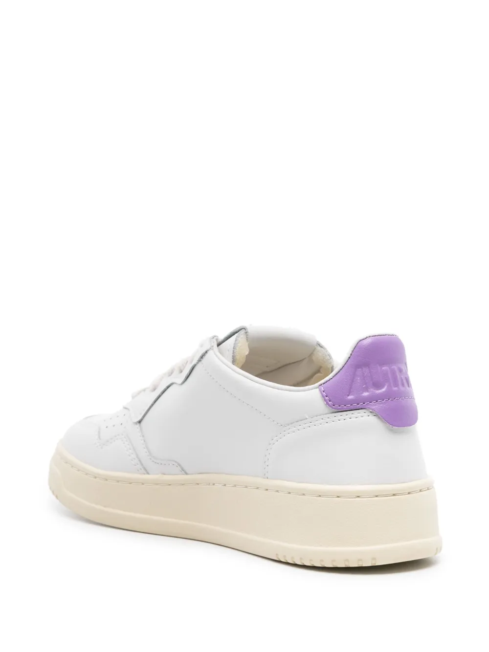 Autry Medalist Leather Sneakers In White