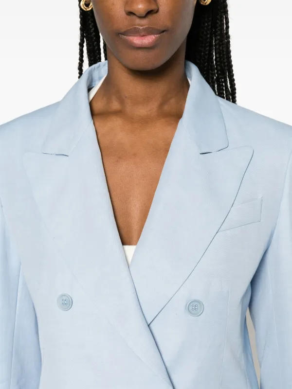 P.A.R.O.S.H. Raisa double-breasted Blazer | Blue | FARFETCH GE